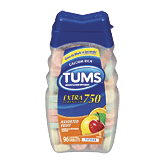 Tums  extra strength antacid, assorted fruit, 750 mg, chewable tablets Full-Size Picture